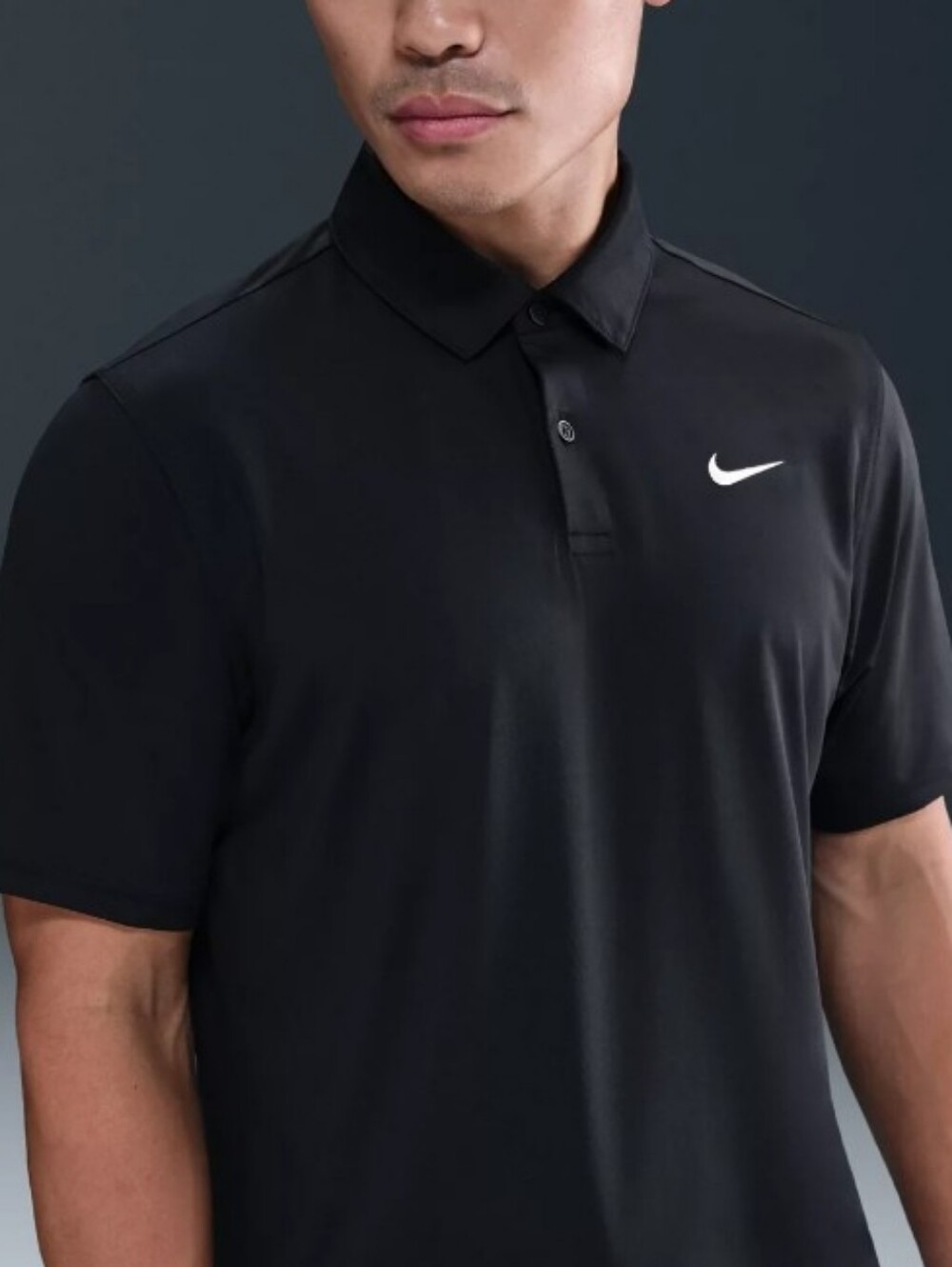 NWT Nike Black Polo with White Swoosh Men’s Golf size XL
